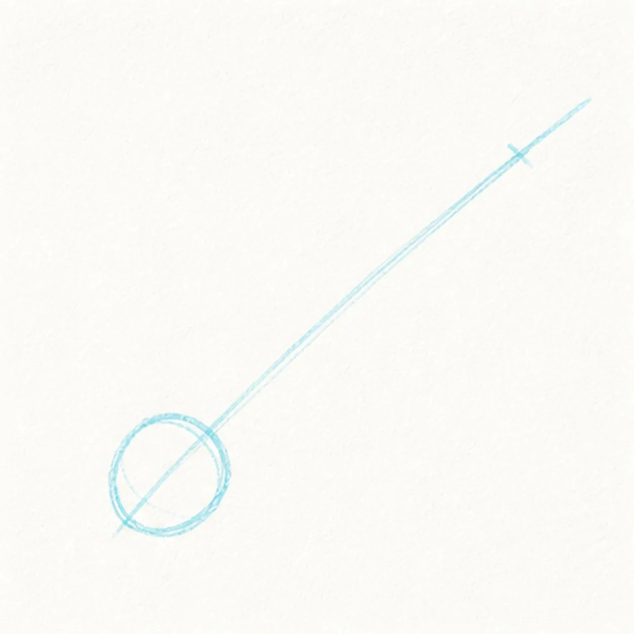 Aim the cork and center line stage for how to draw a badminton shuttlecock