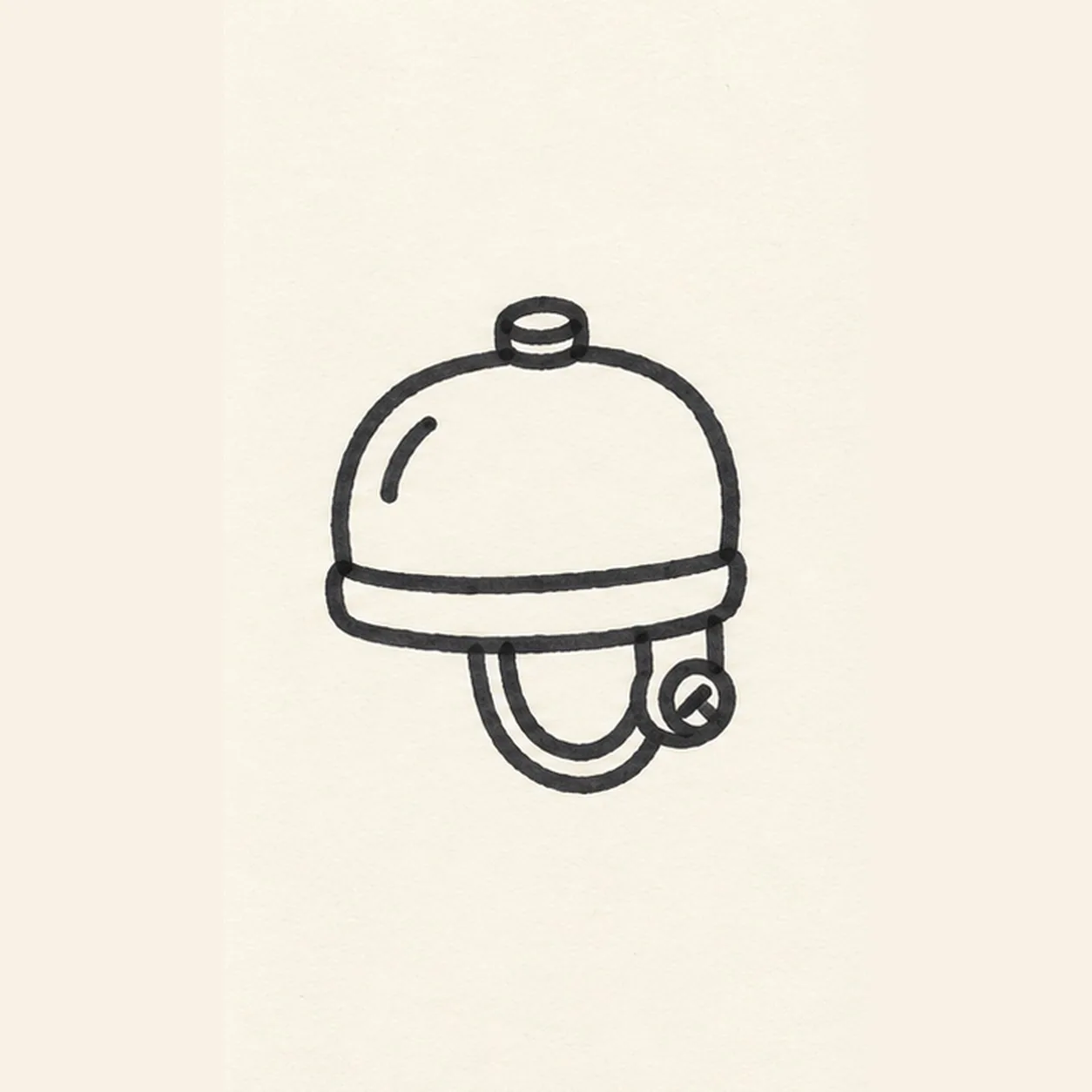 Mount the clamp stage for how to draw a bicycle bell