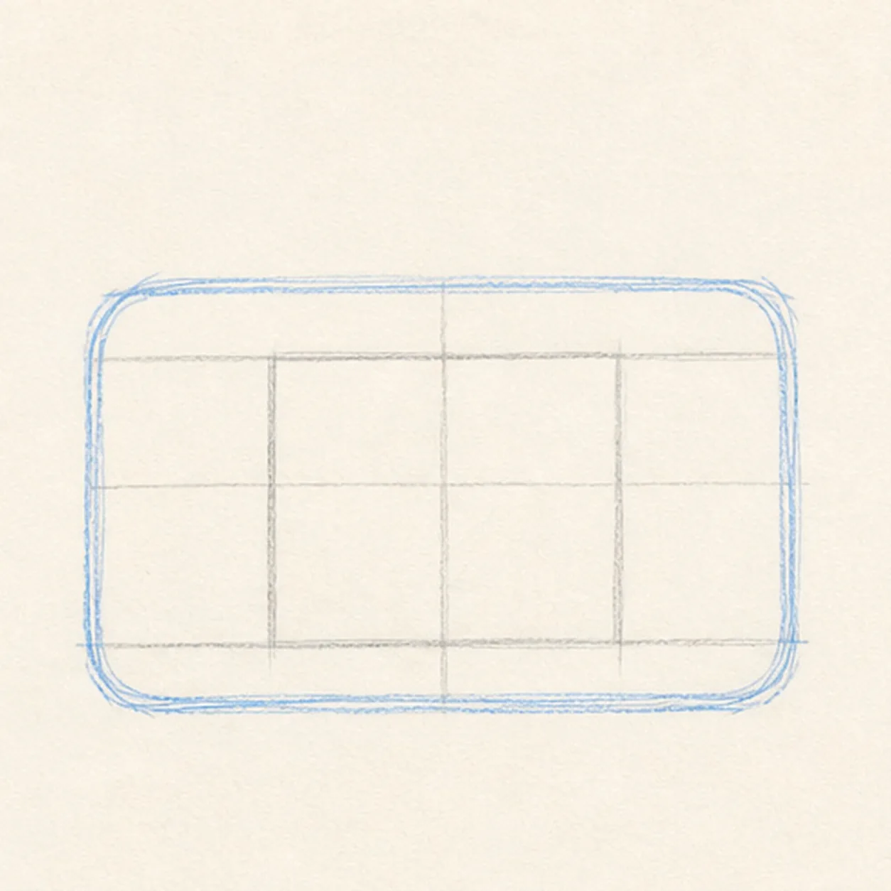 Block the radio body stage for how to draw a boombox