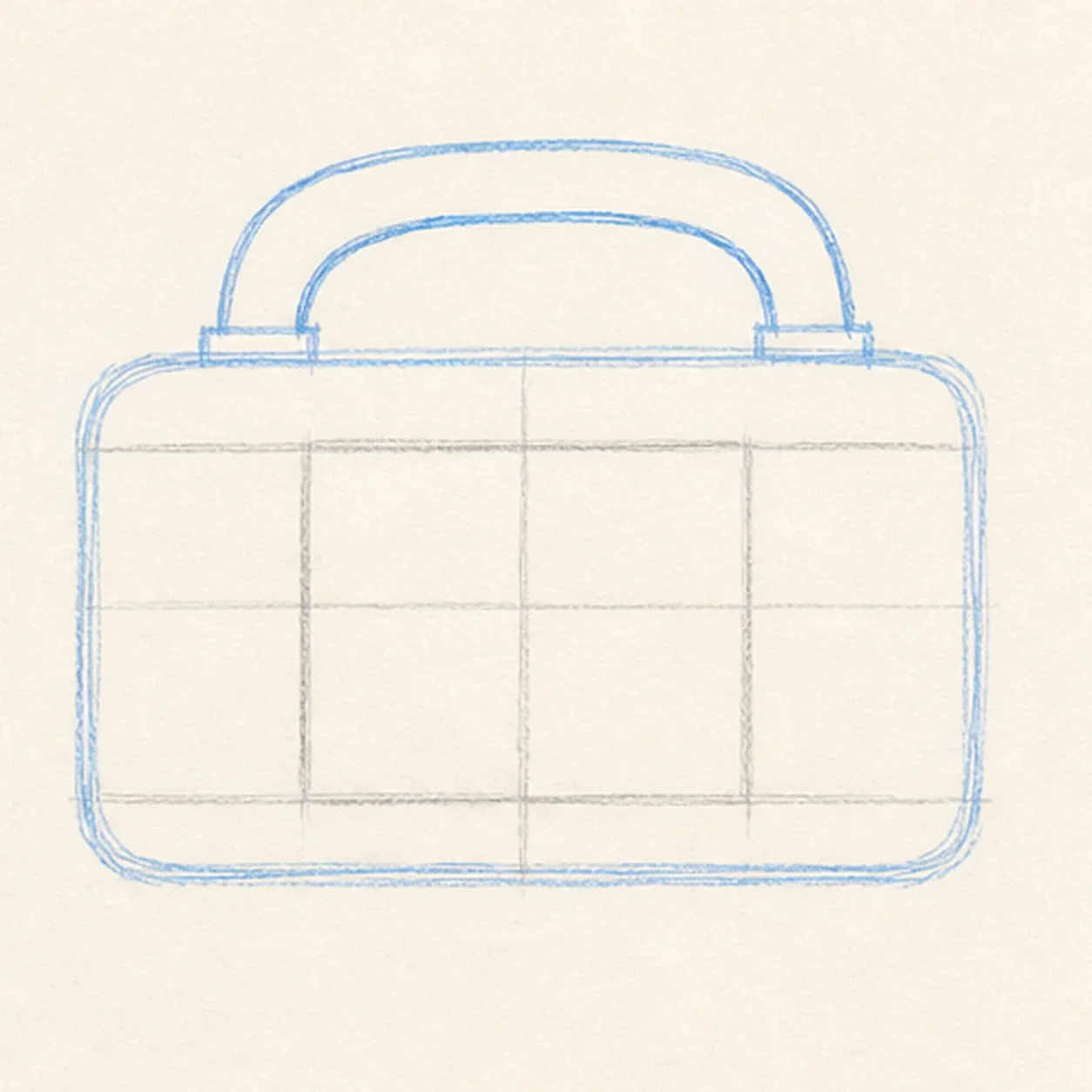 Arch the handle stage for how to draw a boombox