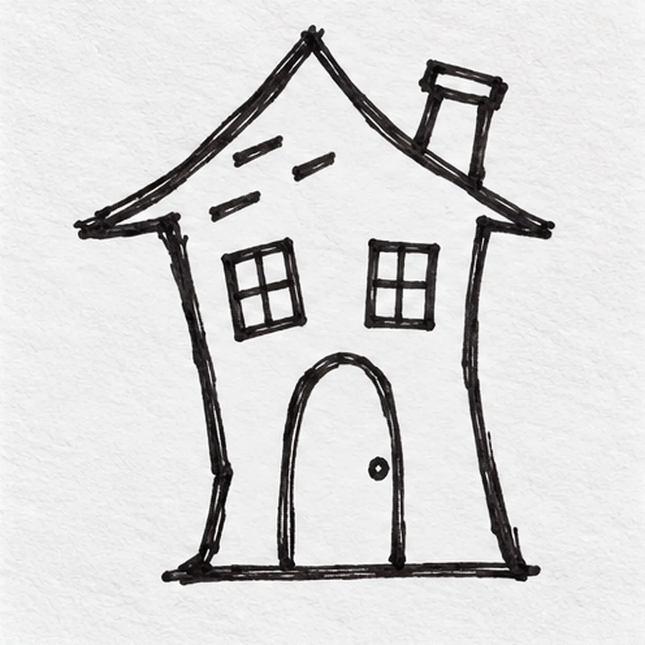 Give the roof its quirks stage for how to draw a haunted house