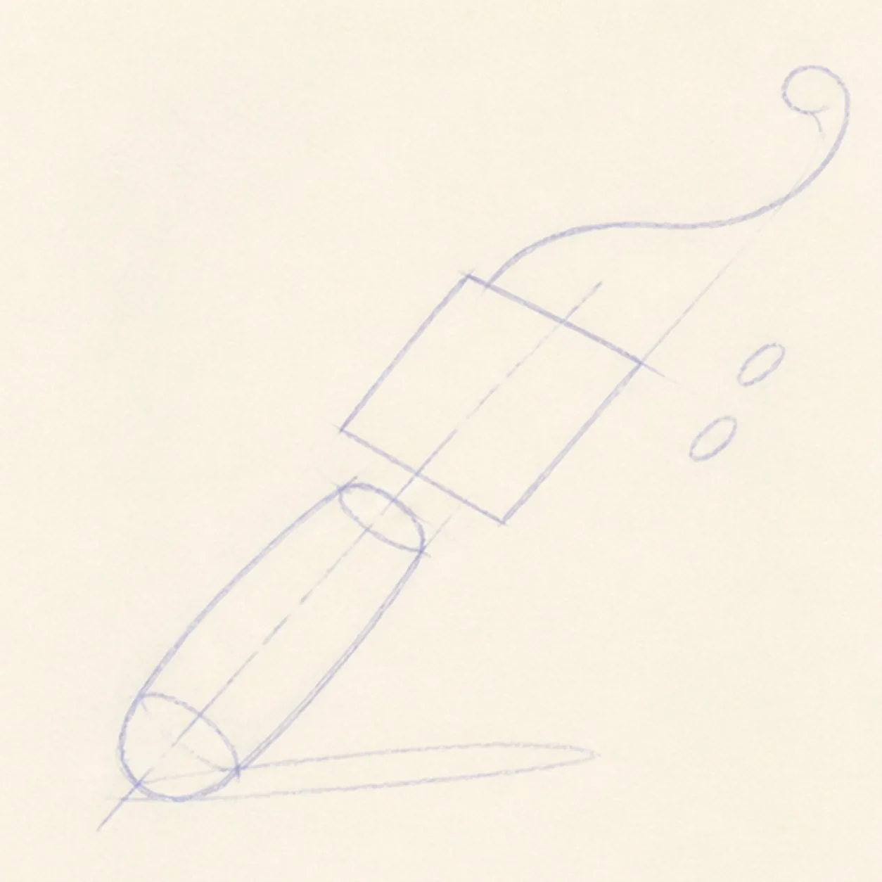 Map the brush tilt stage for how to draw a rainbow paintbrush
