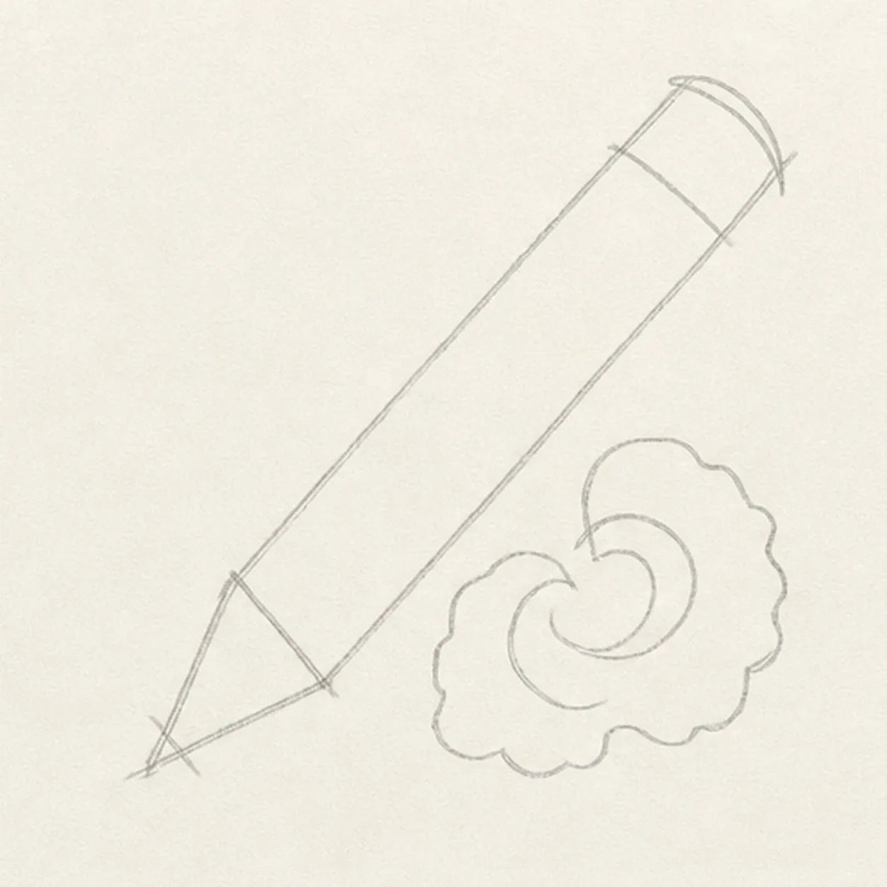 Set the pencil angle stage for how to draw a pencil with shavings