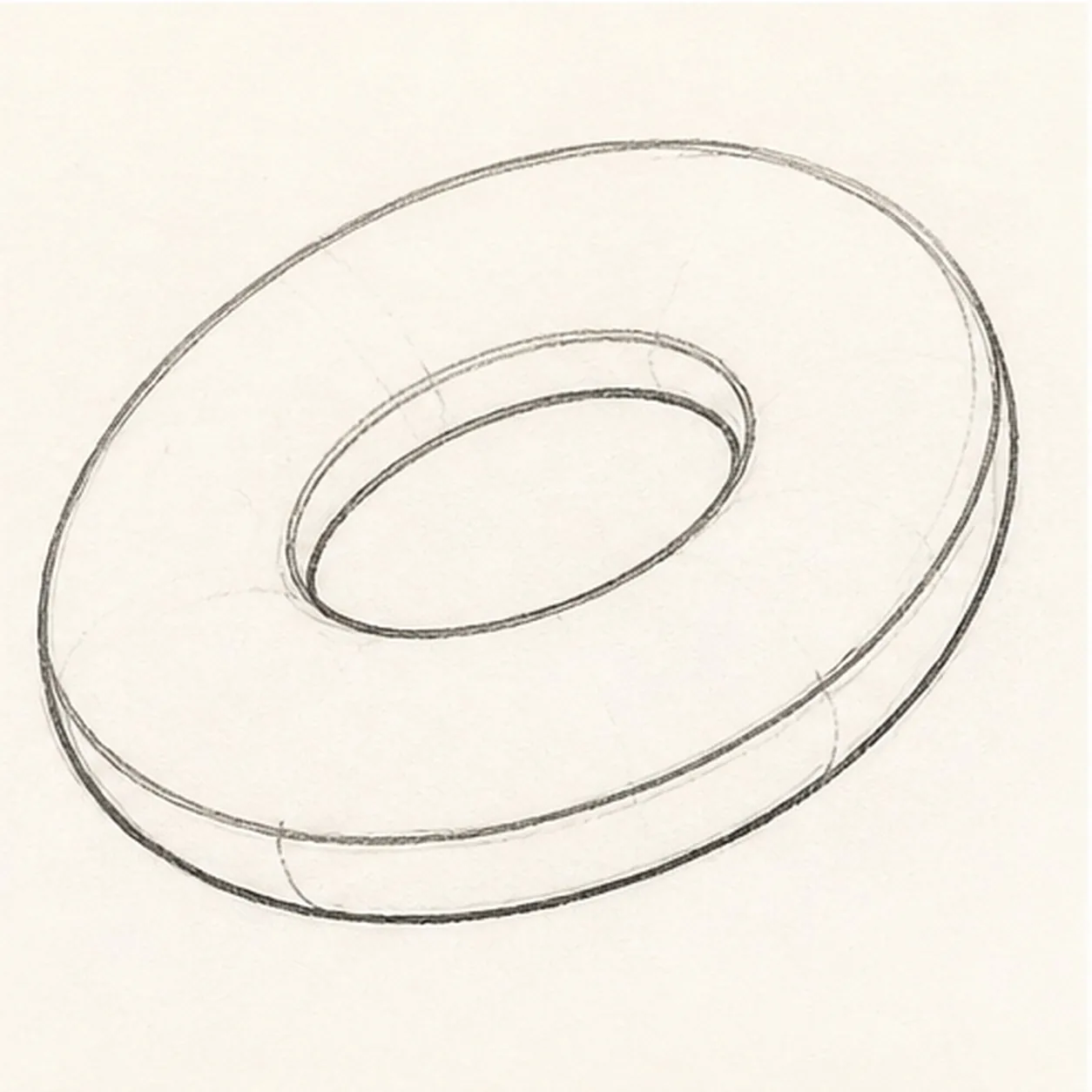 Inflate the edge stage for how to draw a cartoon pool float doodle