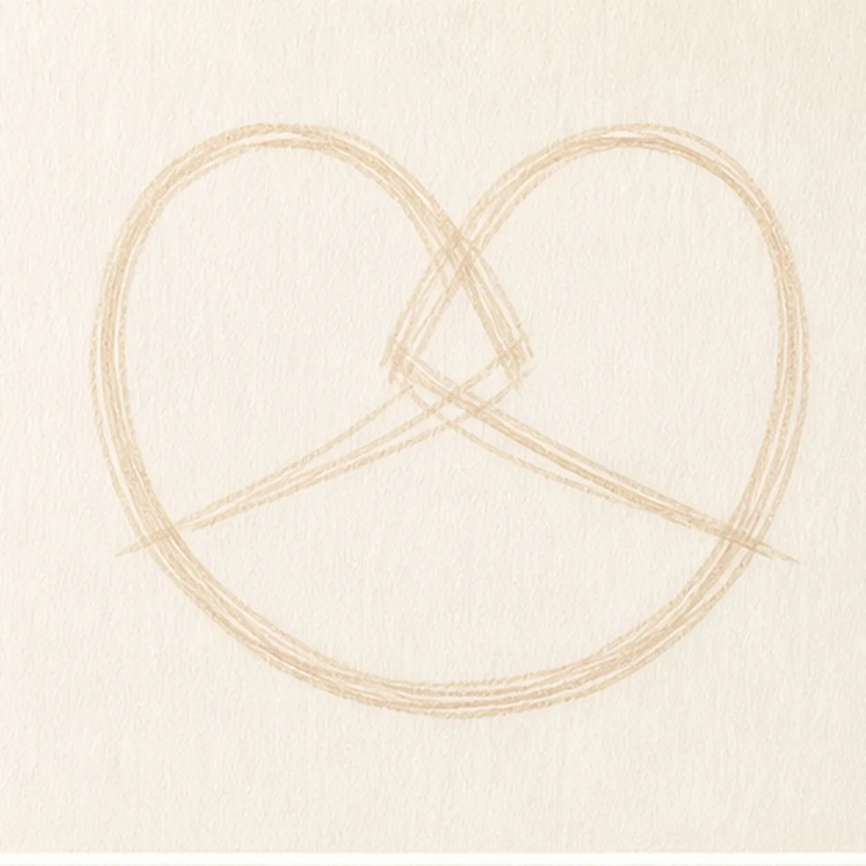 Map the belly and two loops stage for how to draw a soft pretzel