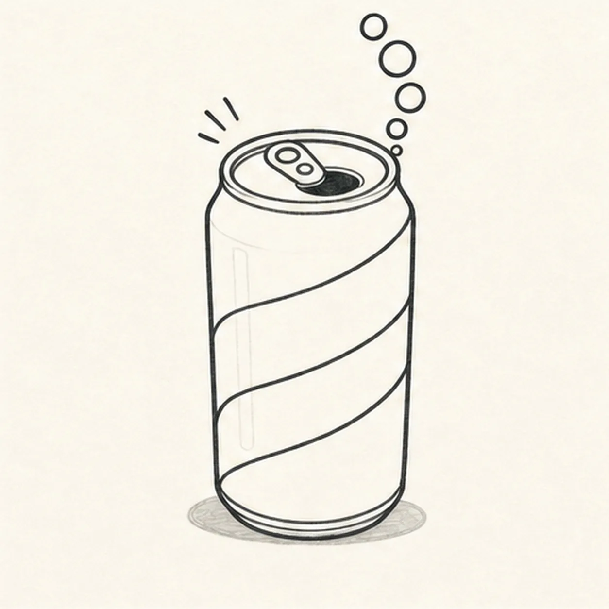 Pop five fizz bubbles stage for how to draw a soda can with fizz