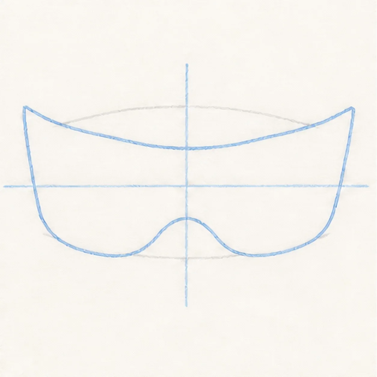 Sweep the mask shape stage for how to draw a superhero mask
