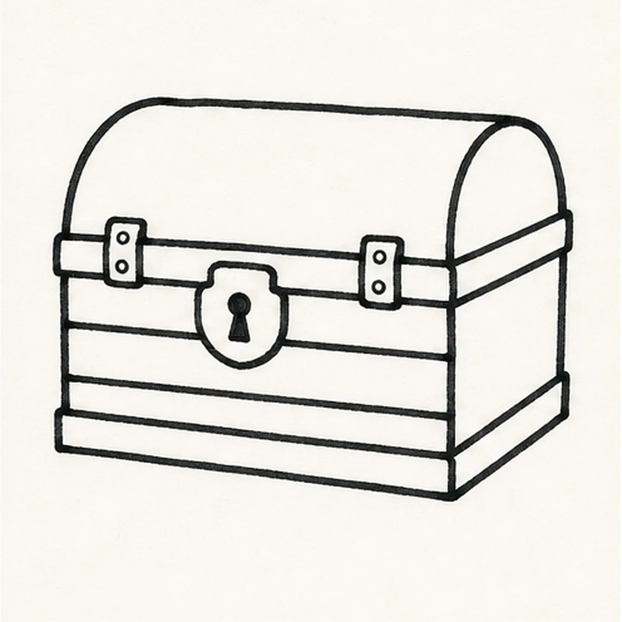 Set the hardware stage for how to draw a treasure chest