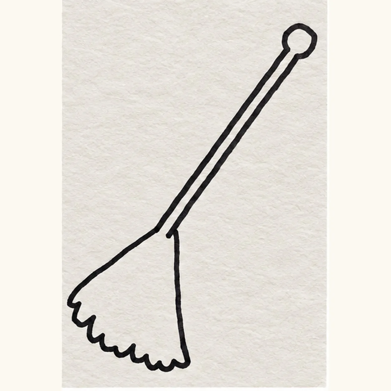 Draw the wide bristle fan stage for how to draw a witch's broom