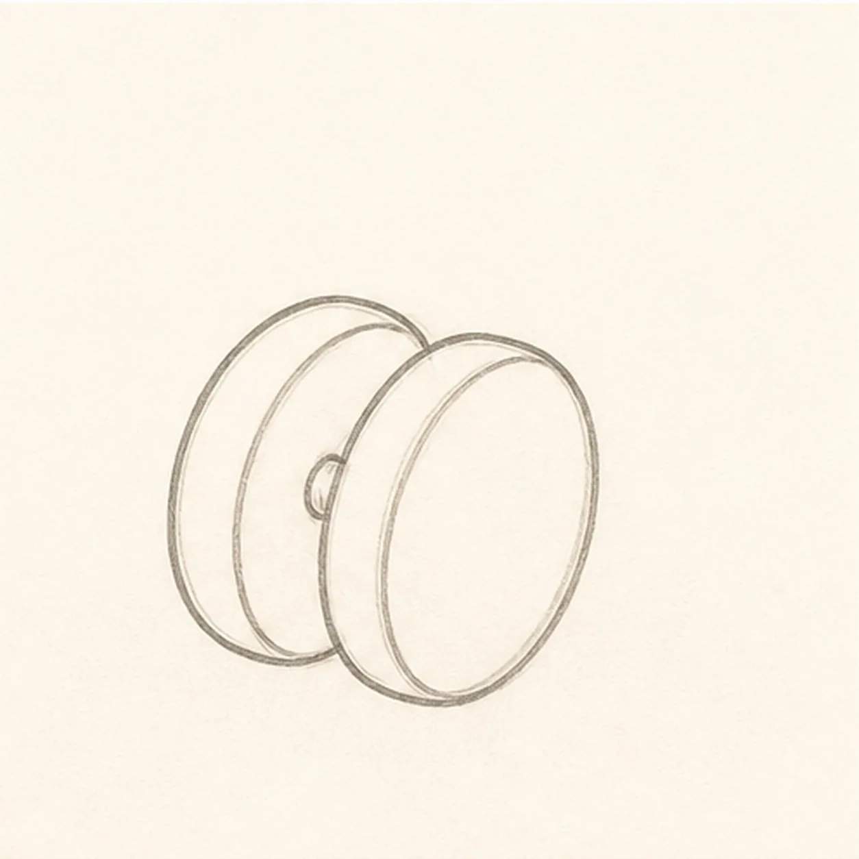Shape the toy stage for how to draw a yo-yo in motion