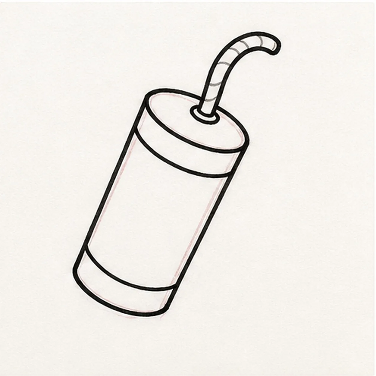 Bend the fuse stage for how to draw a firecracker doodle