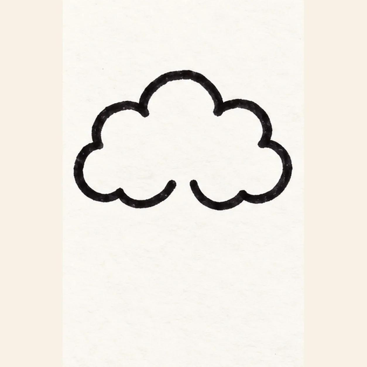 Shape the storm cloud stage for how to draw a comic lightning cloud