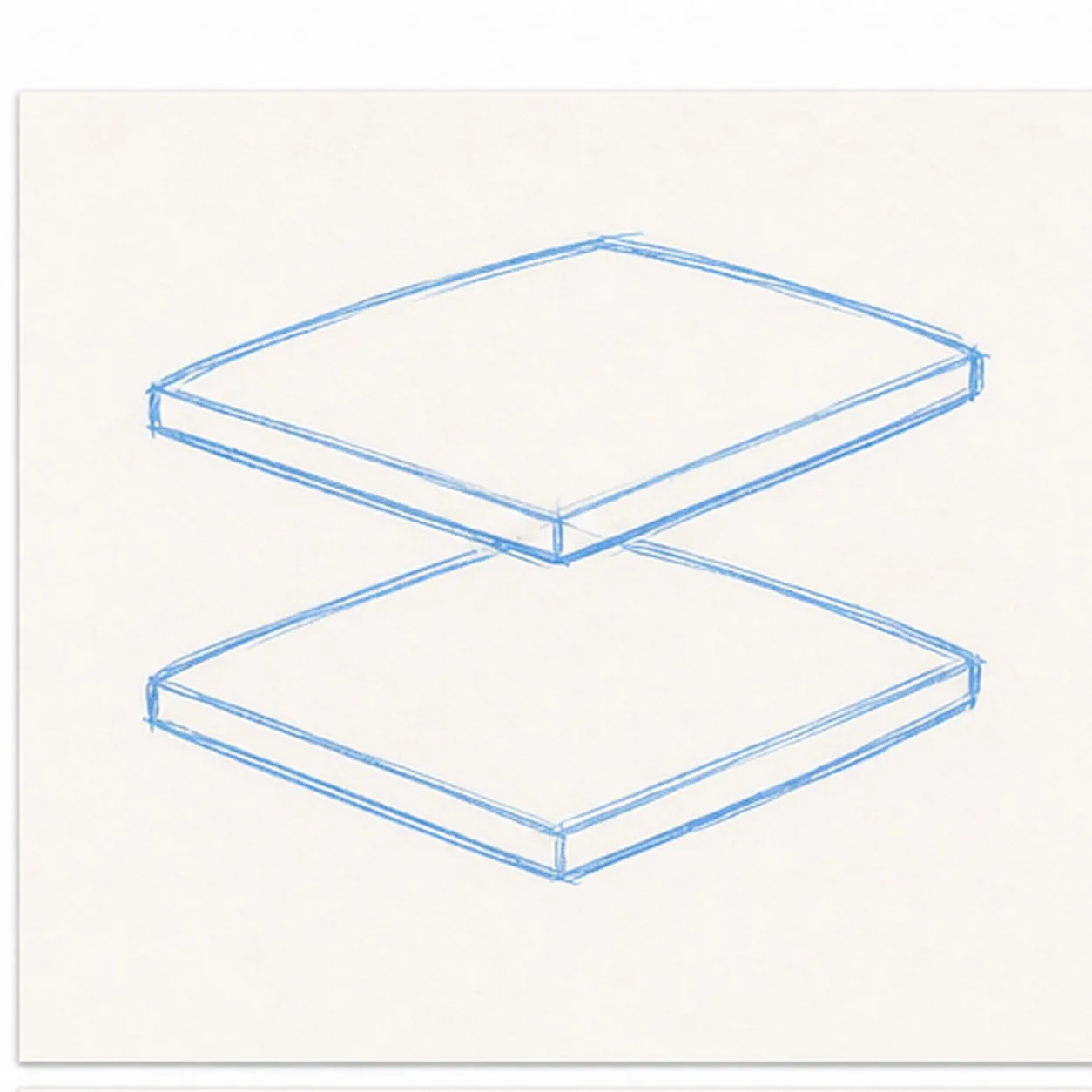 Block the cracker stack stage for how to draw a graham cracker s'more doodle