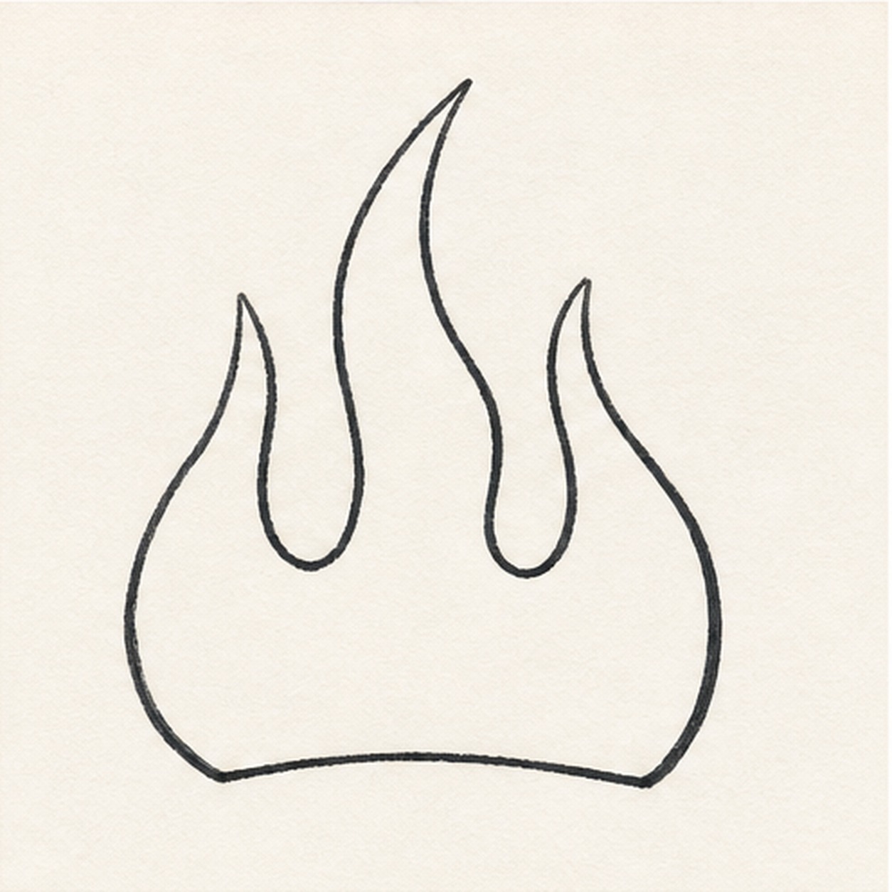 Connect the outside shape stage for how to draw hot rod marker flames