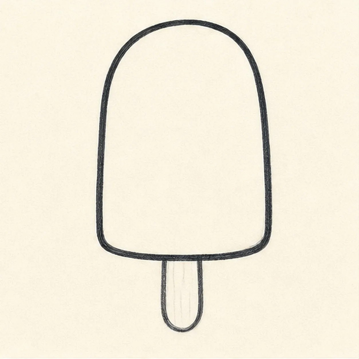 Add stick and outline stage for how to draw a popsicle badge