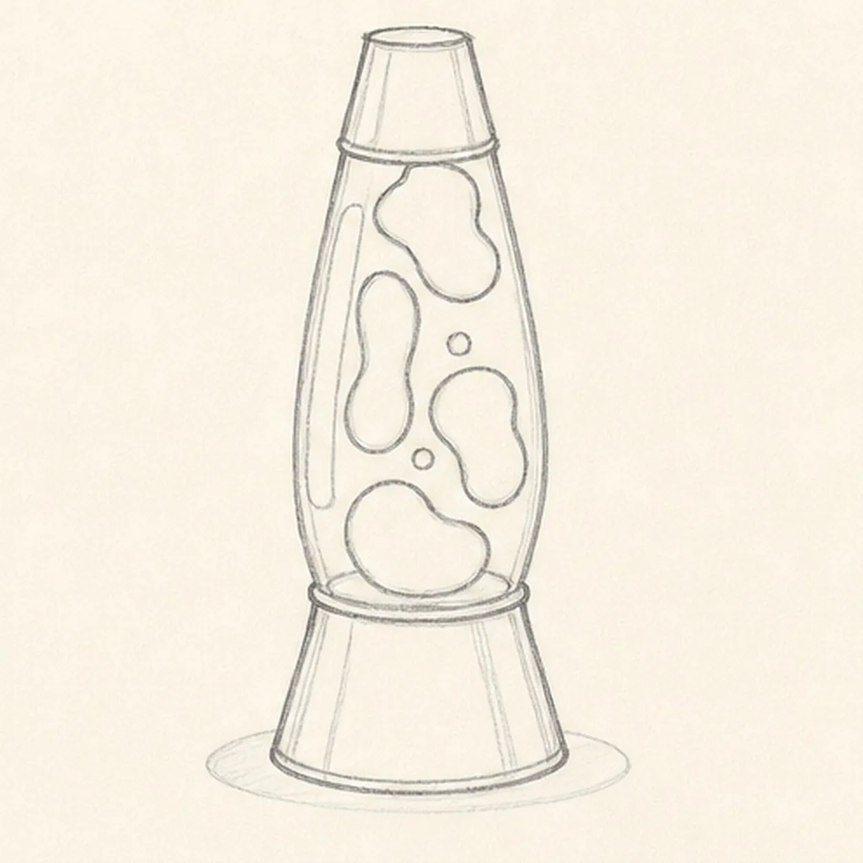 Float the lava shapes stage for how to draw a retro lava lamp