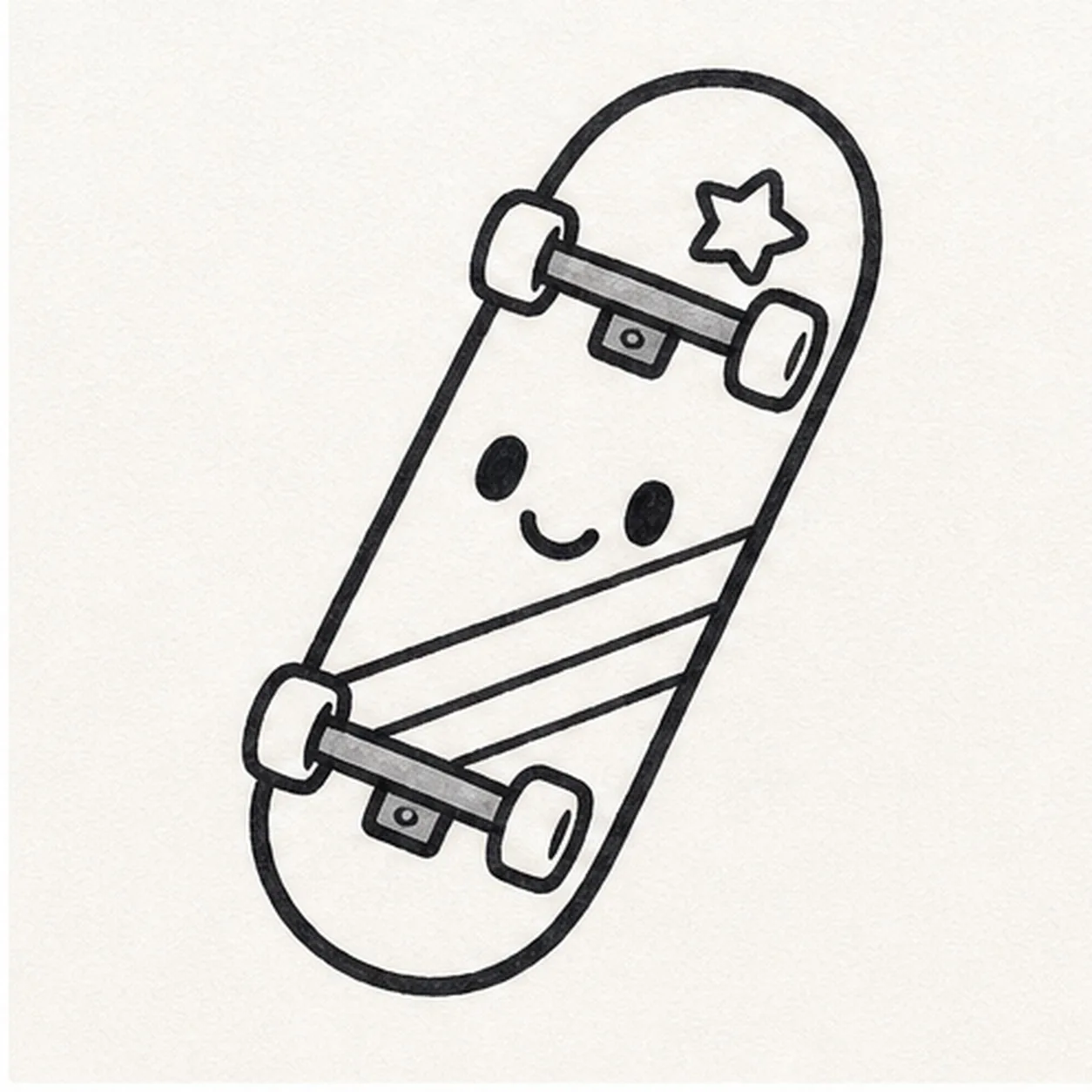 Place the stickers stage for how to draw a skateboard sticker