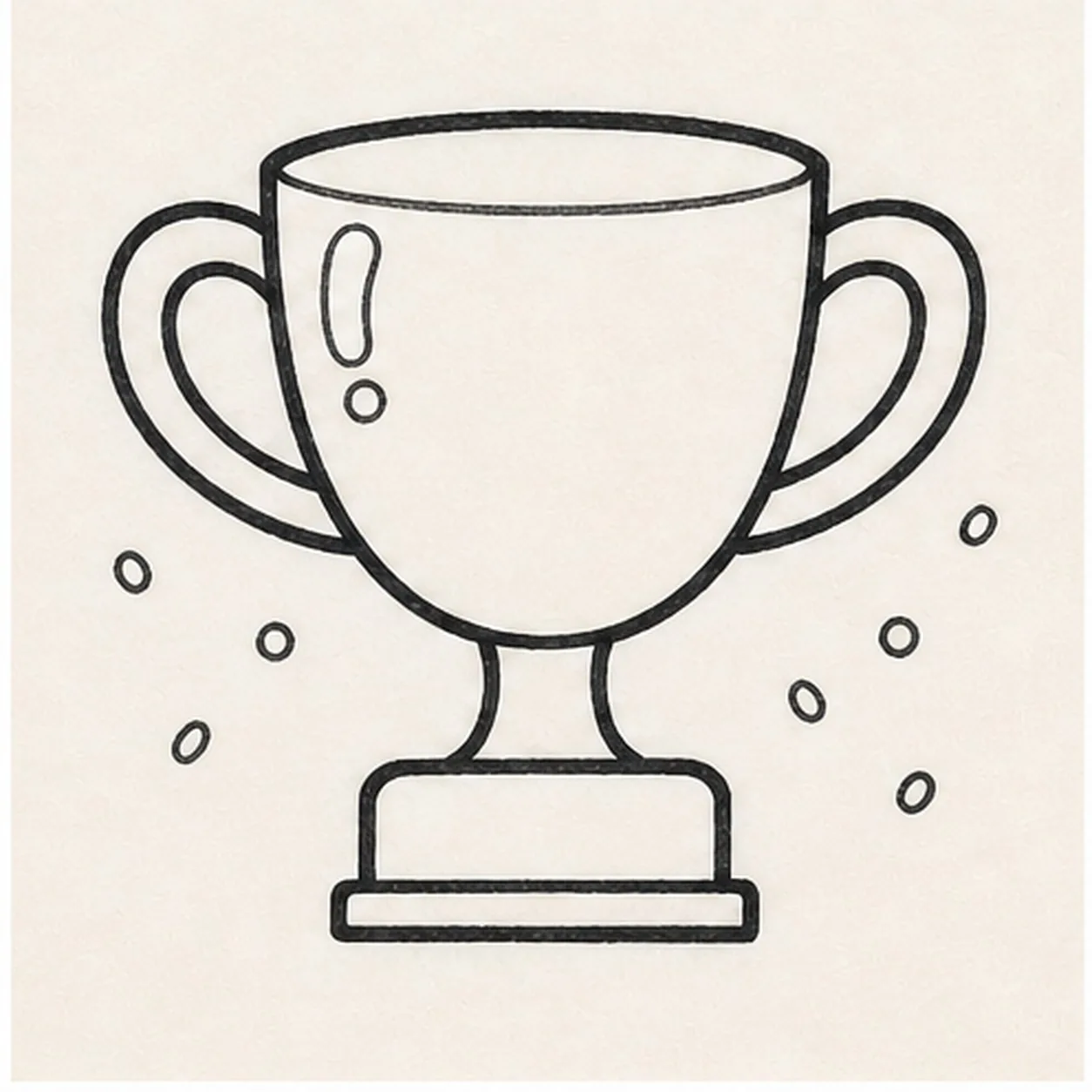 Add shine and confetti stage for how to draw a trophy cup