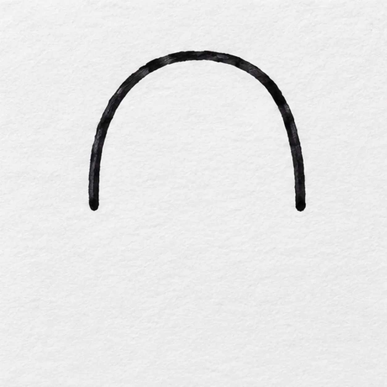 Start the ghost arch stage for how to draw a waving ghost