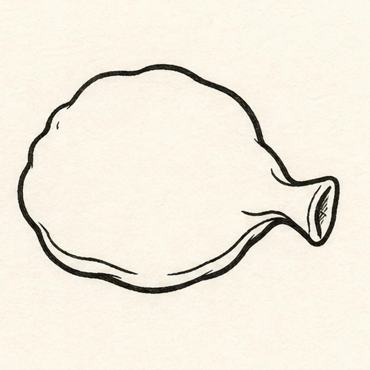 Ink the prank shape stage for how to draw a whoopee cushion